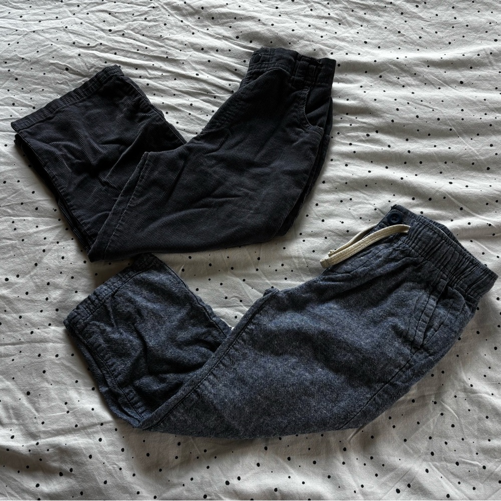 Black and Gray Jogger Pants Set